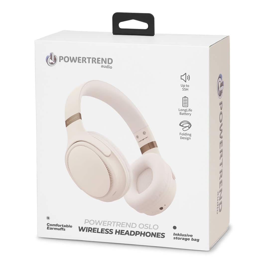 POWERTREND OSLO HEADSET - BEIGE - Billede 2