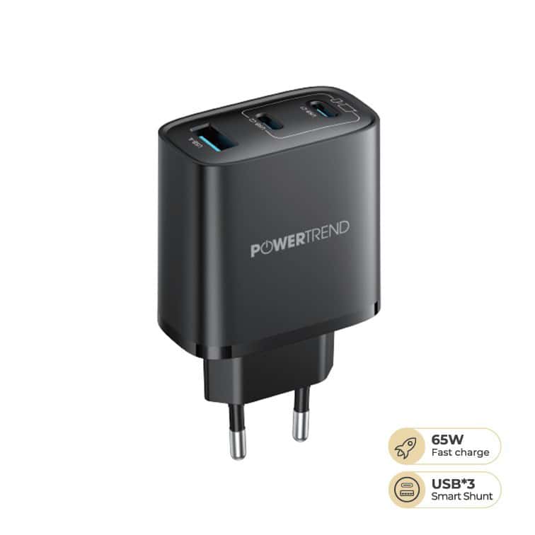 POWERTREND 230V USB-OPLADER 65W