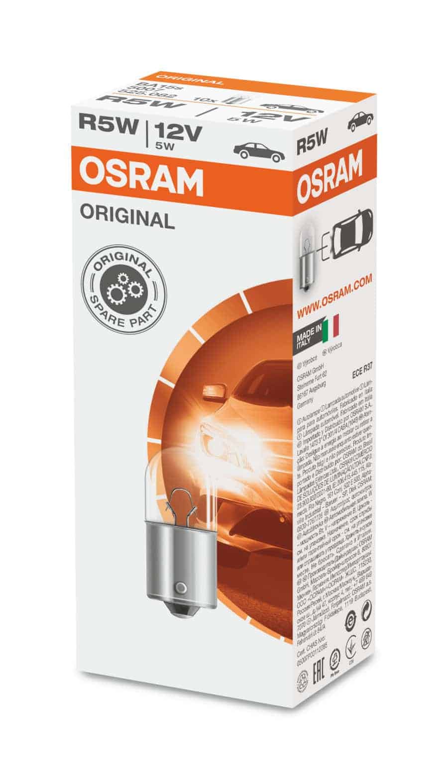 OSRAM 12V R5W AUTOLAMPE - Billede 3