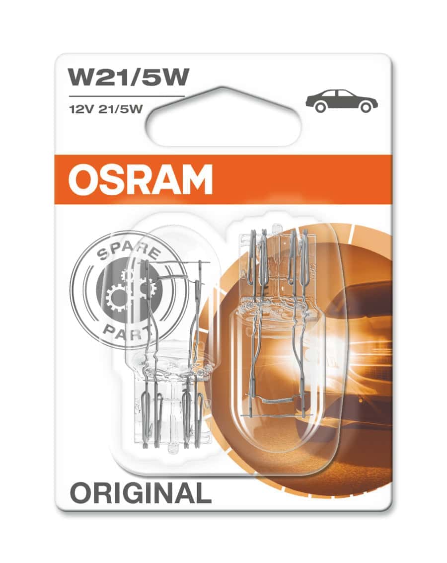 OSRAM 12V W21/5W AUTOLAMPE - Billede 3
