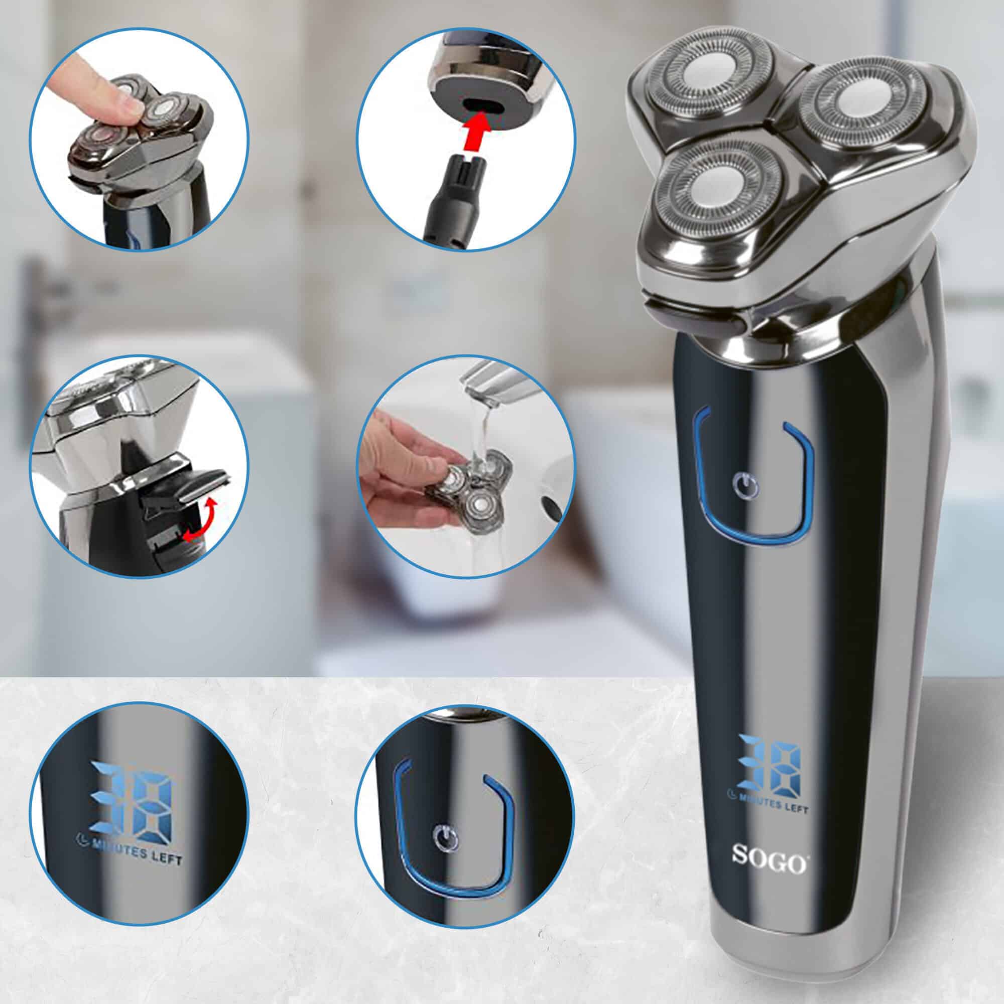 SOGO BARBERMASKINE - TRAVEL 600mAh - Billede 3